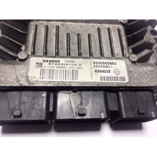 Renault Megane 1.5 DCI Motor Beyni S122326109A 8200565863 8200592611 SID301