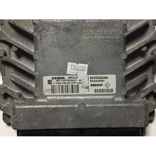 Renault Clio 1.2 Motor Beyni S110140201A 8200326395 8200326387 EMS3132