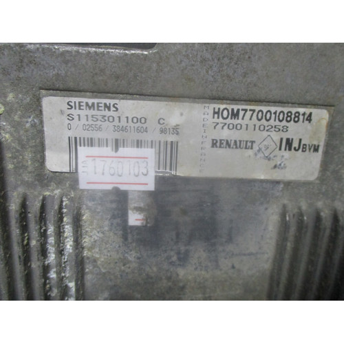 Renault Clio 1.4 Motor Beyni S115301100C HOM7700108814 7700110250