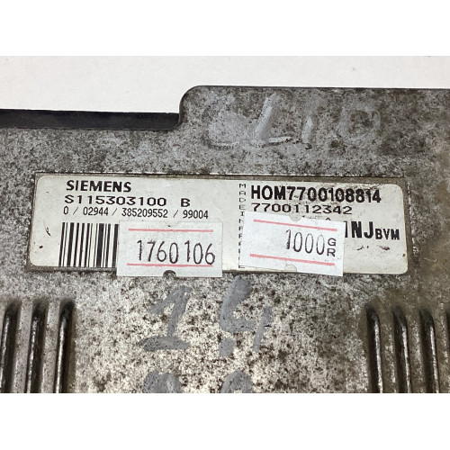 Renault Clio 2 1.4 Motor Beyni S115303100B HOM7700108814 7700112342