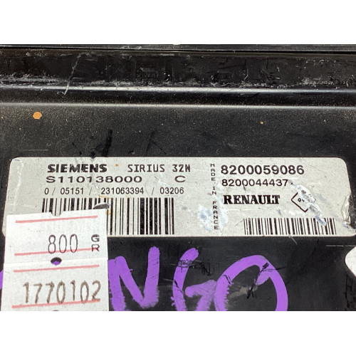 Renault Megane 1.6 Motor Beyni S110138000C 8200059086 8200044437 SIRIUS32N
