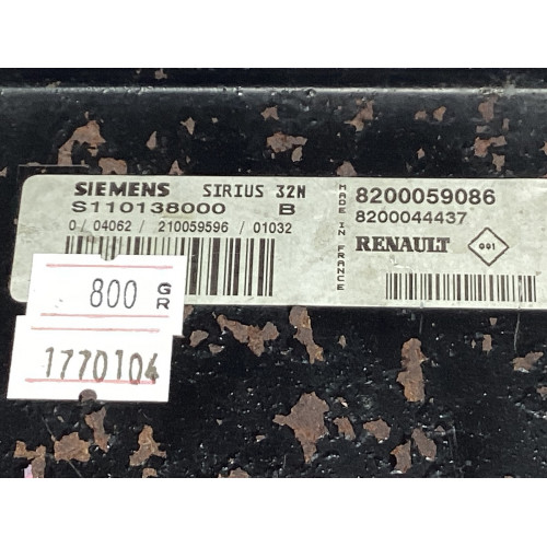 Renault Clio 1.6 Motor Beyni S110138000B 8200059086 SIRIUS32N 8200044437