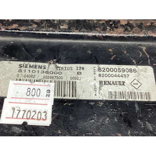 Renault Clio 1.6 Motor Beyni S110138000B 8200059086 SIRIUS32N 8200044437