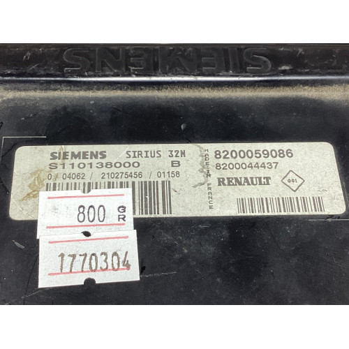 Renault Clio 1.6 Motor Beyni S110138000B 8200059086 SIRIUS32N 8200044437