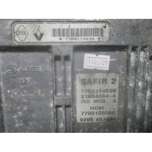 Renault Twingo 1.2 Motor Beyni 21654364-4 HOM7700105560 9205457494