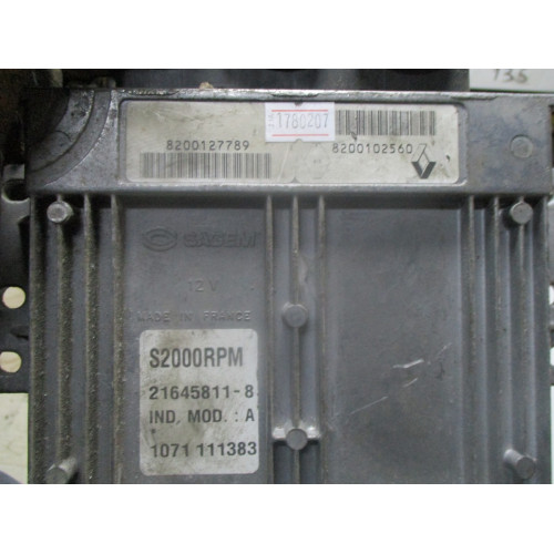 Renault Twingo 1.2 Motor Beyni 8200127789 8200102560 S200RPM 21645811-8
