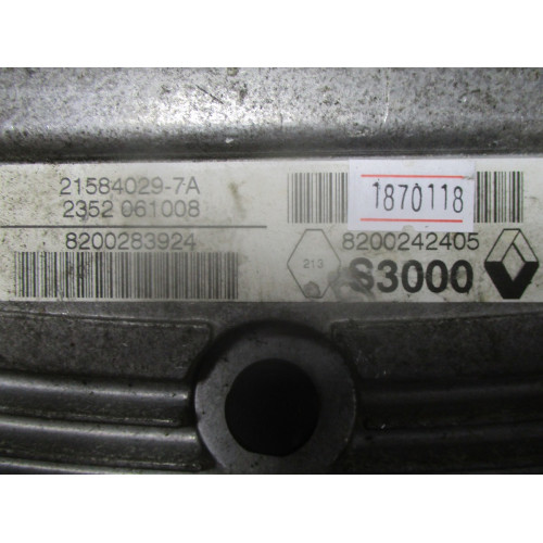 Renault Megane 1.6 Motor Beyni 21584029-7A 8200283924 8200242405 S3000