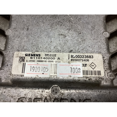 Renault Clio 1.2 Motor Beyni S110140200A 8200323683 8200272406 EMS3132