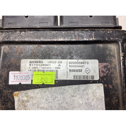 Renault Scenic 1.6 Motor Beyni S110138001A 8200056873 8200044437 SIRIUS32N