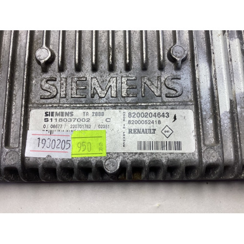 Renault Clio 2 1.4 Şanzıman Beyni S118037002C 8200204643 TA2000 8200052418