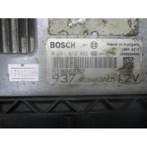 Alfa Romeo 1.9 JTDM Motor Beyni 0281012882 51806557