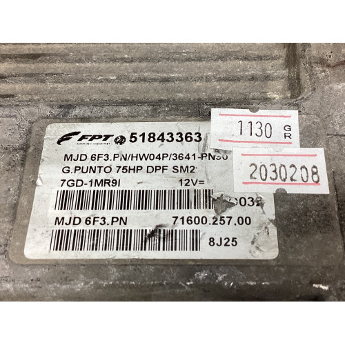 Fiat Grande Punto 1.3 Motor Beyni MJD 6F3.PN HW04P 51843363