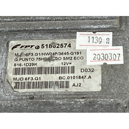 Fiat Grande Punto 1.3 Motor Beyni MJD 6F3.G1 HW04P 51862574