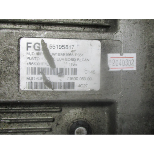 Fiat Punto 1.3 Motor Beyni MJD6JF.P3 71600.053.00 55195817