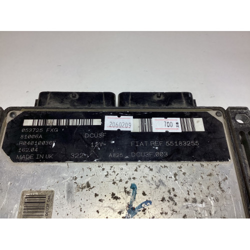 Fiat Doblo 1.9 JTD Motor Beyni 55183255 DCU3F R04010036F