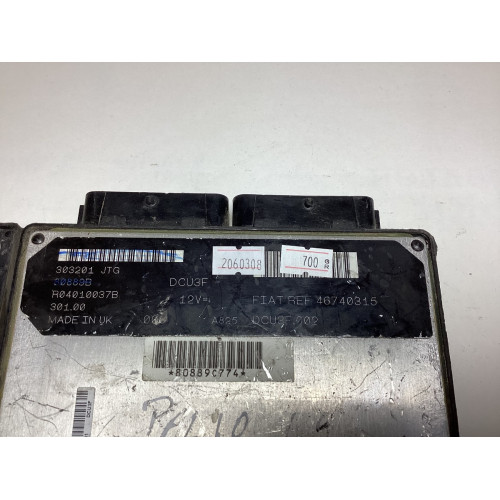 Fiat Palio 1.9 Motor Beyni 46740315 DCU3F R04010037B
