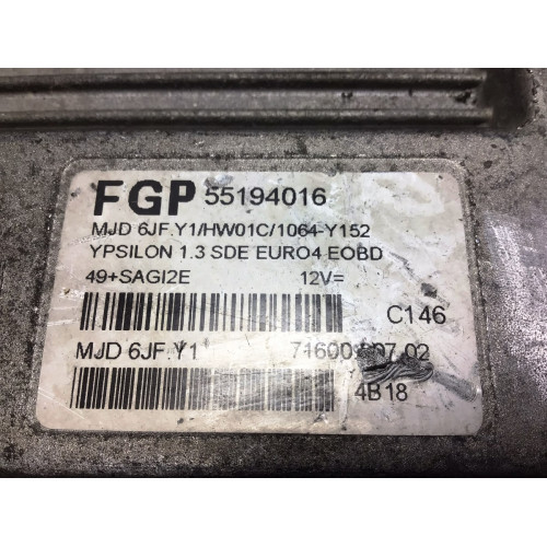 Lancia Ypsilon 1.3 Motor Beyni MJD6JF.Y1 55194016 HWO1C