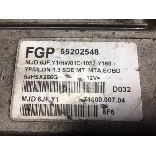 Lancia Ypsilon 1.3 Motor Beyni MJD6JF.Y1 55202548 HWO1C