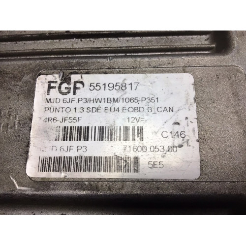 Fiat Punto 1.3 Motor Beyni MJD6JF.P3 55195817 HW1BM