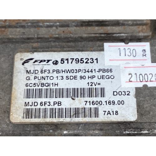 Fiat Grande Punto 1.3 Motor Beyni 51795231 HW03P MJD 6F3.PB