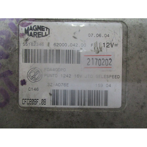 Fıat Punto Motor Beyni 55182346 CFC208F.08 62000.042.00