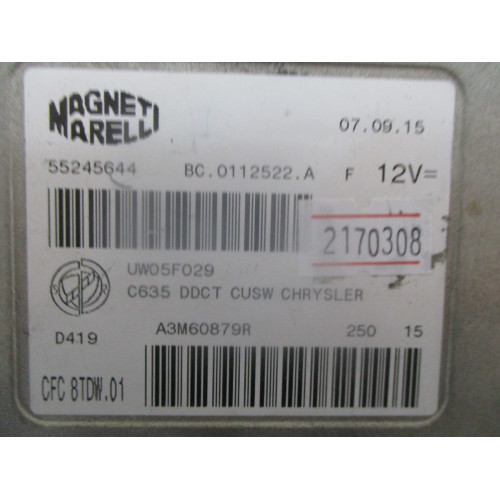 Fiat Şanzıman Beyni CFC8TDW.01 55245644 UWO5F029 A3M60879R 0112522.A
