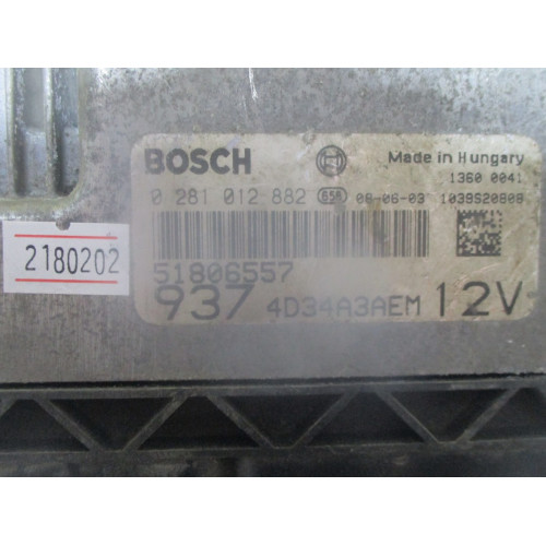 Alfa Romeo 1.9 JTDM Motor Beyni 0281012882 51806557