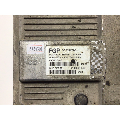 Fiat Punto 1.3 Motor Beyni MJD6F3.P7 71600.019.06 51796241