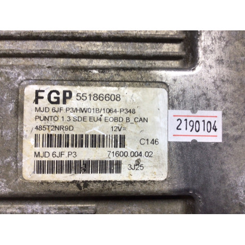 Fiat Punto 1.3 Motor Beyni MJD60D.P3 71600.004.02 55186608