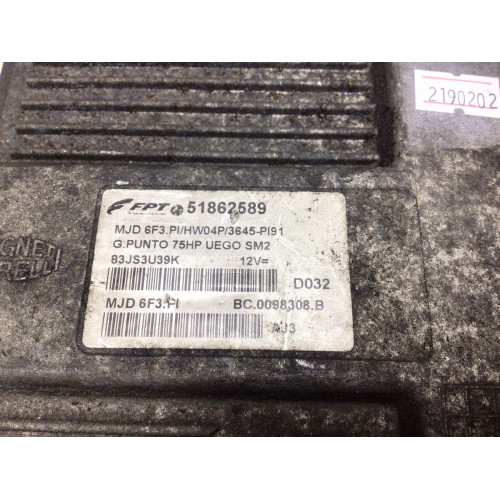 Fiat Grande Punto Motor beyni 51862589 MJD6F3.PI