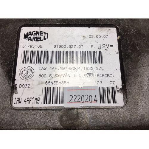 Fiat 600 1.1 Motor Beyni IAW4AF.M9 HW204 51793106