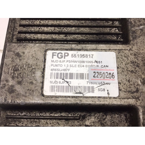 Fiat Punto 1.3 Motor Beyni MJD6JF.P3 55195817 HW1BM