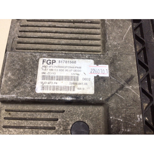 Fiat Punto 1.3 Motor Beyni 51781568 MJD6F3.P4 HW03P