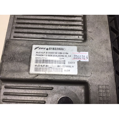 Fiat Panda 1.3 Motor Beyni MJD6JF.S1 51833809 HW01B