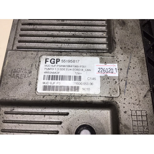 Fiat Punto 1.3 Motor Beyni MJD6JF.P3 55195817 HW1BM