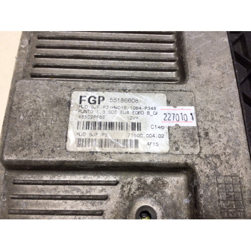 Fiat Punto 1.3 Motor Beyni MJD6JF.P3 55186608 HW01B
