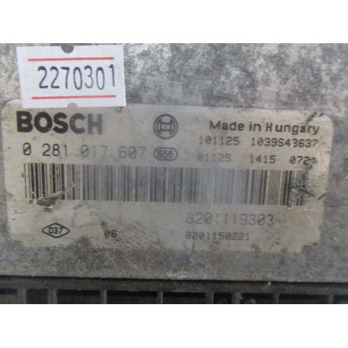 Renault Espace Motor Beyni 0281017607 8201119303 1039S43637