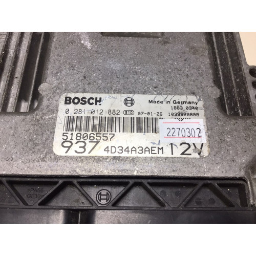 Alfa Romeo 1.9 JTDM Motor Beyni 0281012882 51806557