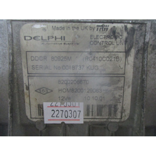 Renault Clio Motor Beyni 8200206670 DDCR80925M HOM8200129063