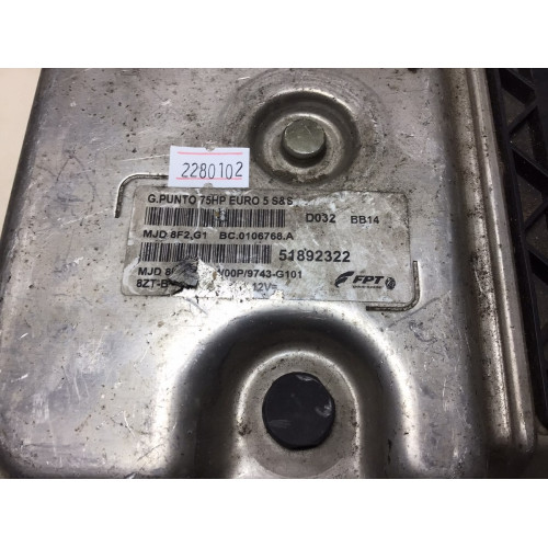 Fiat Grande Punto 1.3 Motor Beyni 51892322 MJD8F2.G1 HW00P