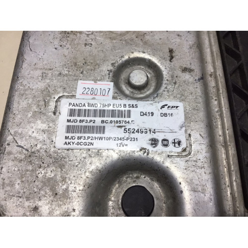 Fiat Panda 1.3 Motor Beyni MJD8F3.P2 55249914 HW10P