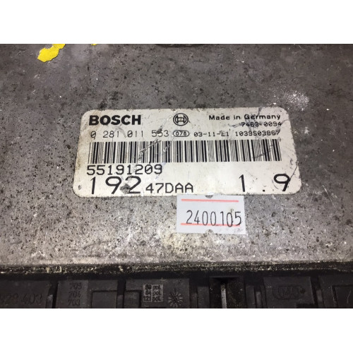 Fiat Stilo 1.9 Motor Beyni 0281011553 55191209