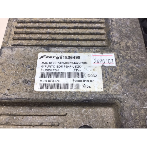Fiat Punto Motor Beyni 51806498 MJD6F3.P7 HW03P