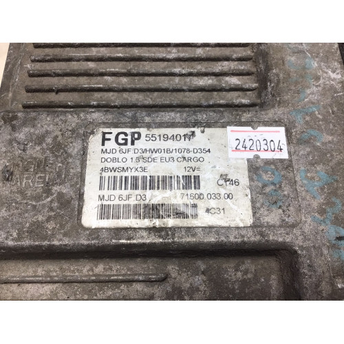 Fiat Doblo 1.3 Motor Beyni 55194017 HW01B MJD6JF.D3