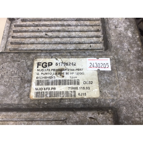 Fiat Grande Punto 1.3 Motor Beyni 51796242 HW03P MJD6F3.PB