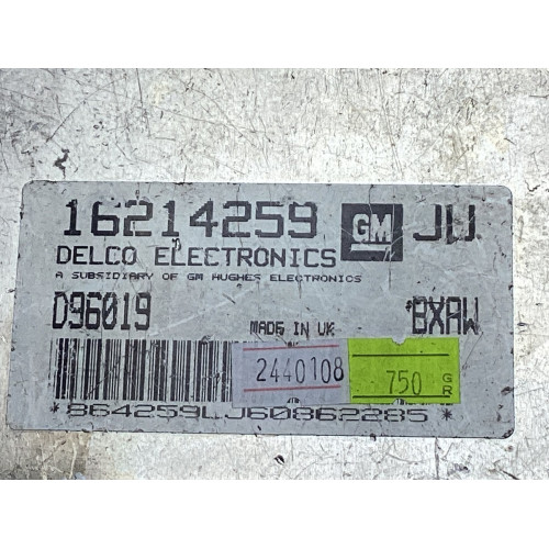 Opel Astra F 1.6 16V Motor Beyni 16214259 D96019 JU