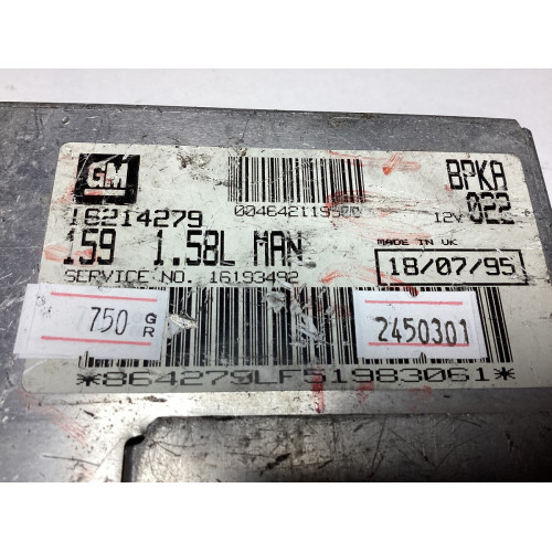 Fiat Tempra Motor Beyni 16214279 1.58LMAN