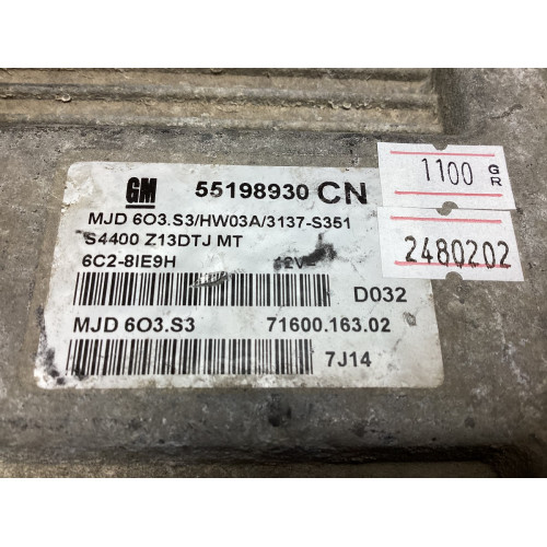 Opel Corsa D 1.3 Motor Beyni 55198930 CN MJD 6O3.S3 HW03A S4400