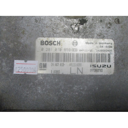 Opel Astra 1.7 Motor Beyni 0281010859 24467018 8973068765