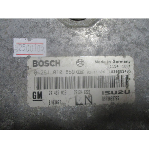 Opel Astra 1.7 Motor Beyni 0281010859 24467018 8973068765